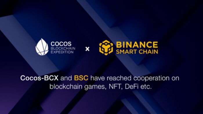 Cocos-BCX ve BSC, blockchain oyunları, NFT, ve DeFi’de işbirliği yaptı