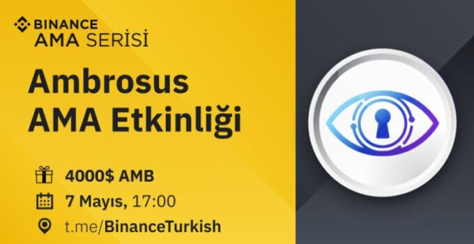 Binance TR Ambrosus AMA Etkinliği – AMB x Binance Turkish AMA