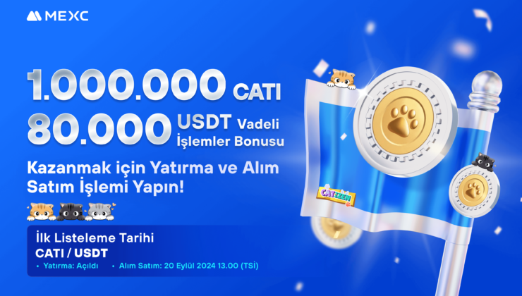 MEXC, CATI Spot ve Vadeli İşlemlerini İlk Piyasaya Süren Platform. 1.000.000 CATI ve 80.000 USDT Değerindeki Vadeli İşlem Bonuslarından Oluşan Ödül Havuzunu Paylaşın!