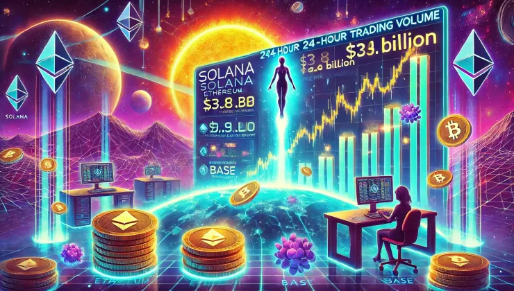 Solana, 24 Saatlik DEX İşlem Hacminde Ethereum ve Base’i Geride Bıraktı